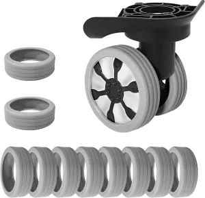 10 Pcs/Set Luggage Wheel Cover Protector Soft Silicone Wheel Covers for Suitcase/Baggage/Trolley Case/Handbag