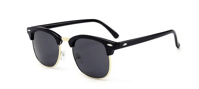 2019 New Fashion Semi Rimless Polarized Sunglasses