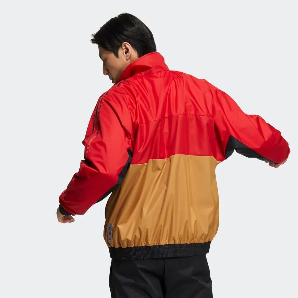 Adidas Men's Chinese New Year Reversible Woven Jacket, Scarlet
