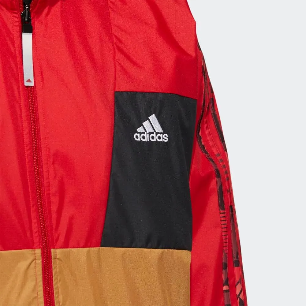Adidas Men's Chinese New Year Reversible Woven Jacket, Scarlet