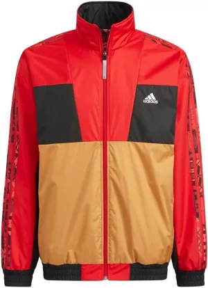 Adidas Men's Chinese New Year Reversible Woven Jacket, Scarlet