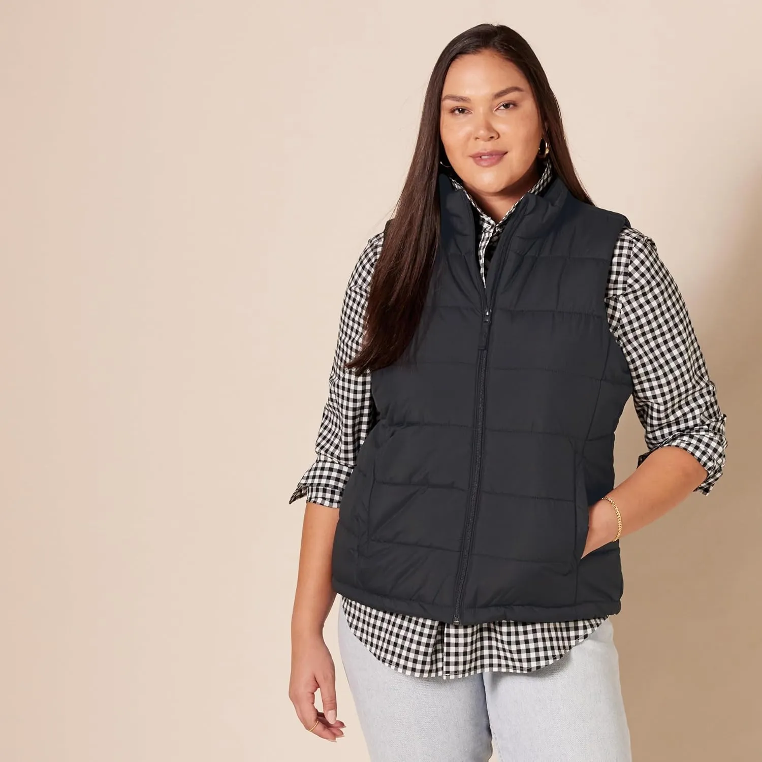 Amazon Essentials Women's Mid-Weight Puffer Vest