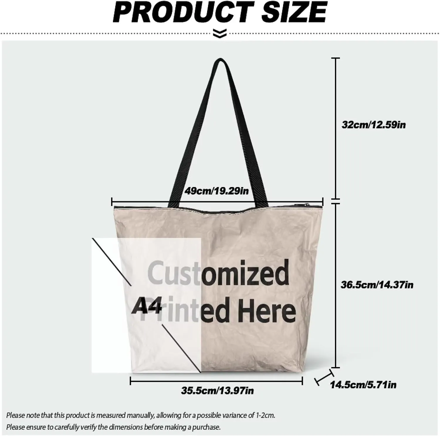American Flag Eco-Friendly Paper Tote Bag, Ethnic Tribal Reusable Handbag Adorable Dog Animal Tote Bag for Women