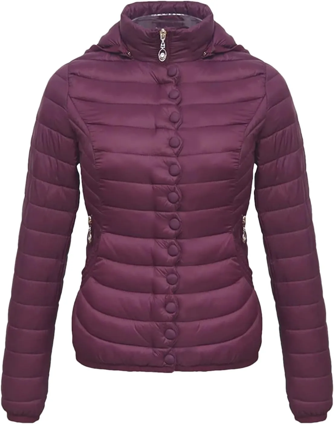 Autumn Winter Women Padded Puffer Jacket Down Coat Female Soild Color Warm Cotton Clothes Lightweight Outwear