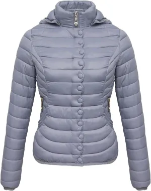 Autumn Winter Women Padded Puffer Jacket Down Coat Female Soild Color Warm Cotton Clothes Lightweight Outwear