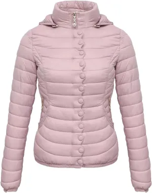 Autumn Winter Women Padded Puffer Jacket Down Coat Female Soild Color Warm Cotton Clothes Lightweight Outwear
