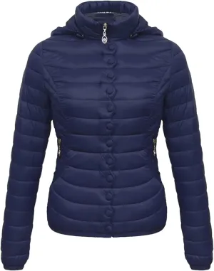 Autumn Winter Women Padded Puffer Jacket Down Coat Female Soild Color Warm Cotton Clothes Lightweight Outwear