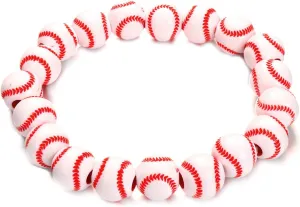 Baseball Charm Bracelets Softball Bracelet Baseball Beaded Bracelets Adjustable Sports Theme Bracelets Gifts