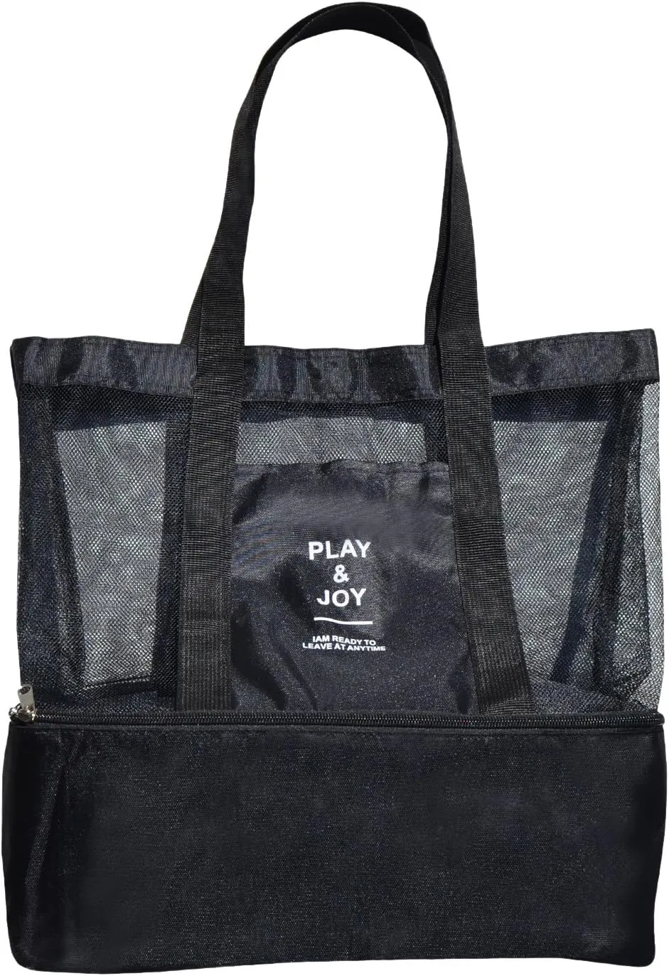 BenefitUSA Outdoor Sport Tote Bag Mesh Beach Bag Layered Cooler Heat Insulated Picnic Bags
