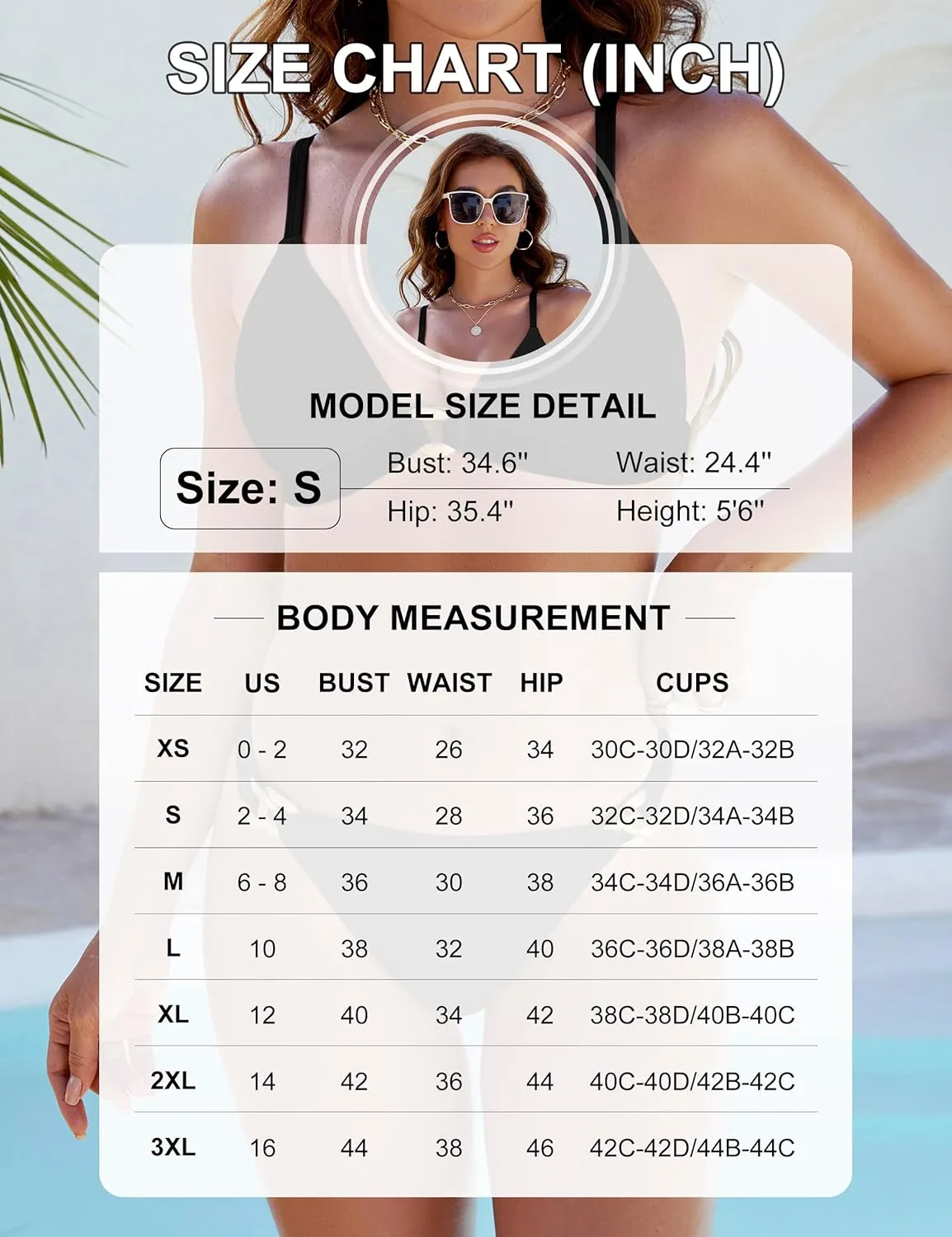 Blooming Jelly Women's Cheeky Bikini Sets Two Piece Swimsuit Sexy Bathing Suit Triangle String High Cut Thong Swimwear