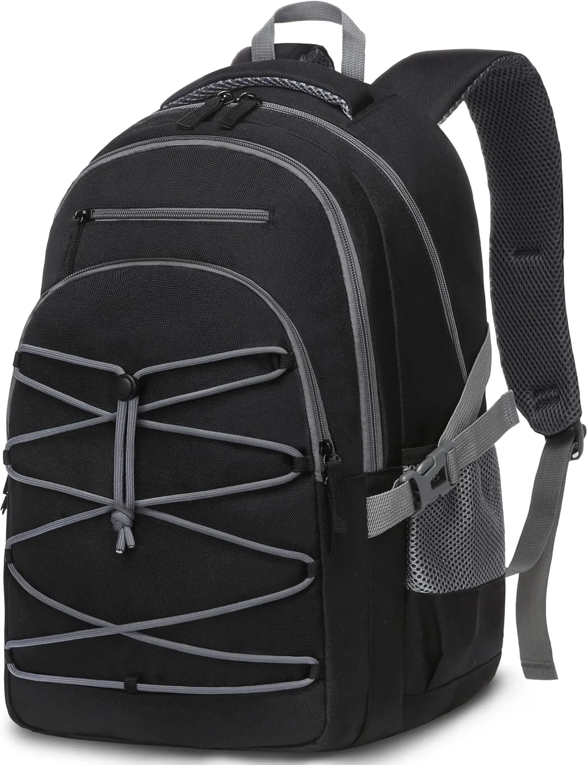 Book Bags for Middle High School College Black Bookbag with Laptop Compartment Back to School Backpack for Teens Boys Girls Large Back Packs Morrales Mochilas Escolares para Nios Nias Adolescentes