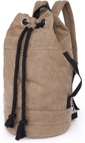 Bowling Roller Bags Leisure Bag Korean Canvas Backpack Fashion Couple Bag Water Tube Bag Basketball Bag