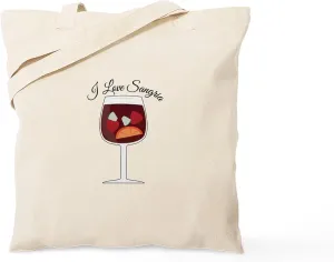 CafePress Love Sangria Tote Bag Natural Canvas Tote Bag, Reusable Shopping Bag
