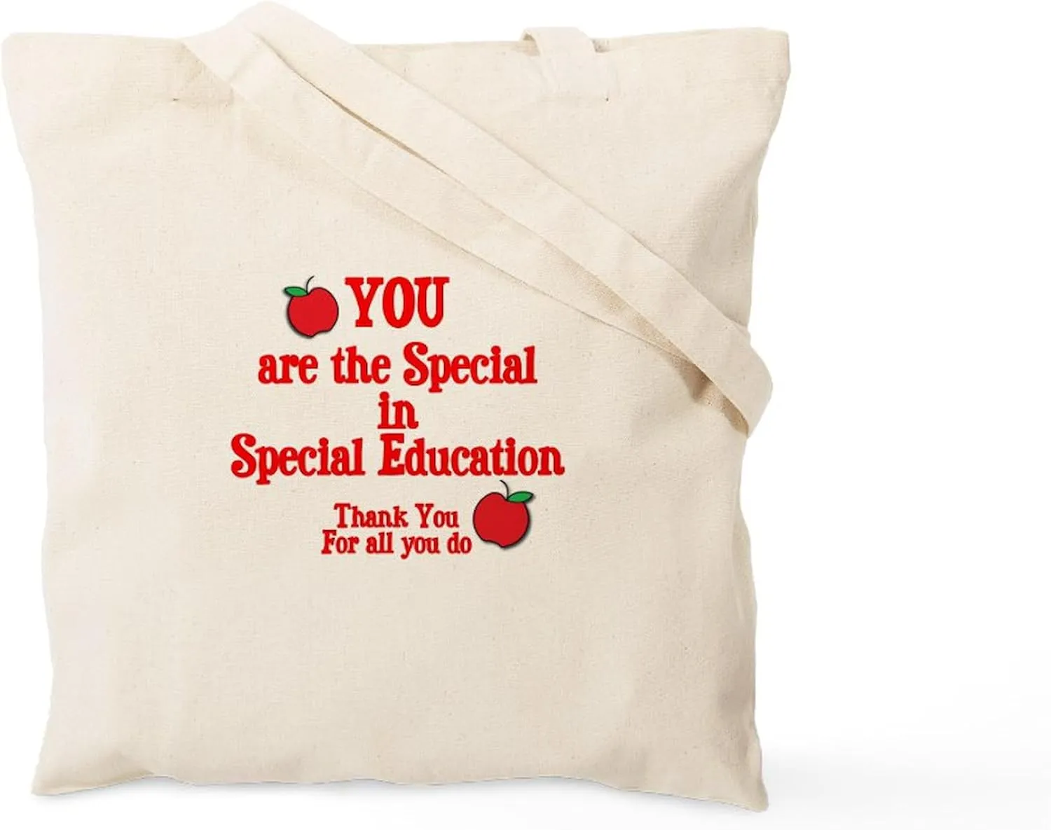 CafePress Special Education Tote Bag Natural Canvas Tote Bag, Reusable Shopping Bag