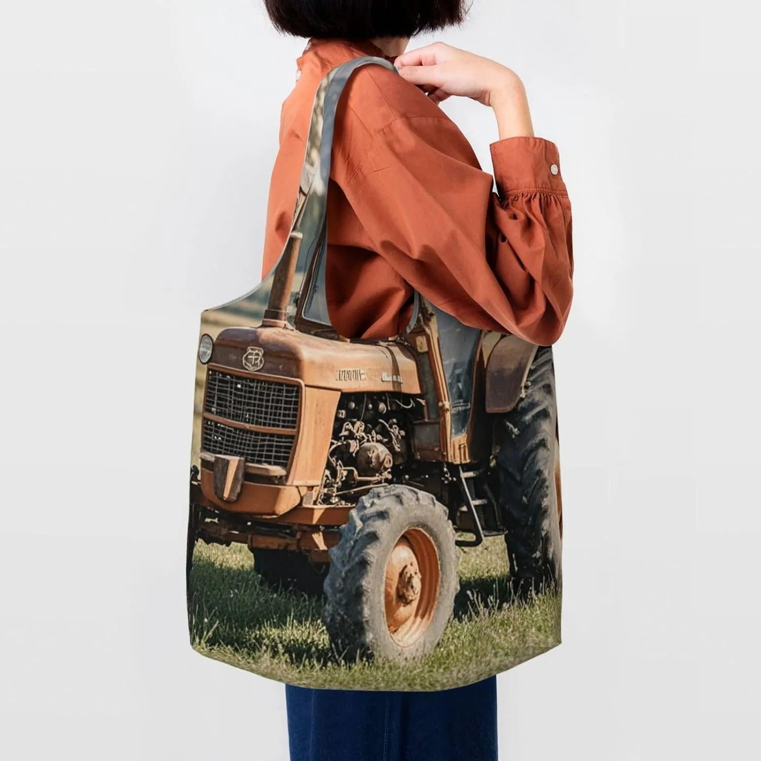 Canvas Tote Bag Reusable Grocery Bags Lightweight Handbag Teal Glitter Tote Bag for Shopping Cloth Bags