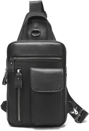 Chest Bag Vintage Single Shoulder Crossbody Bag Men's Large Capacity Crossbody Bag