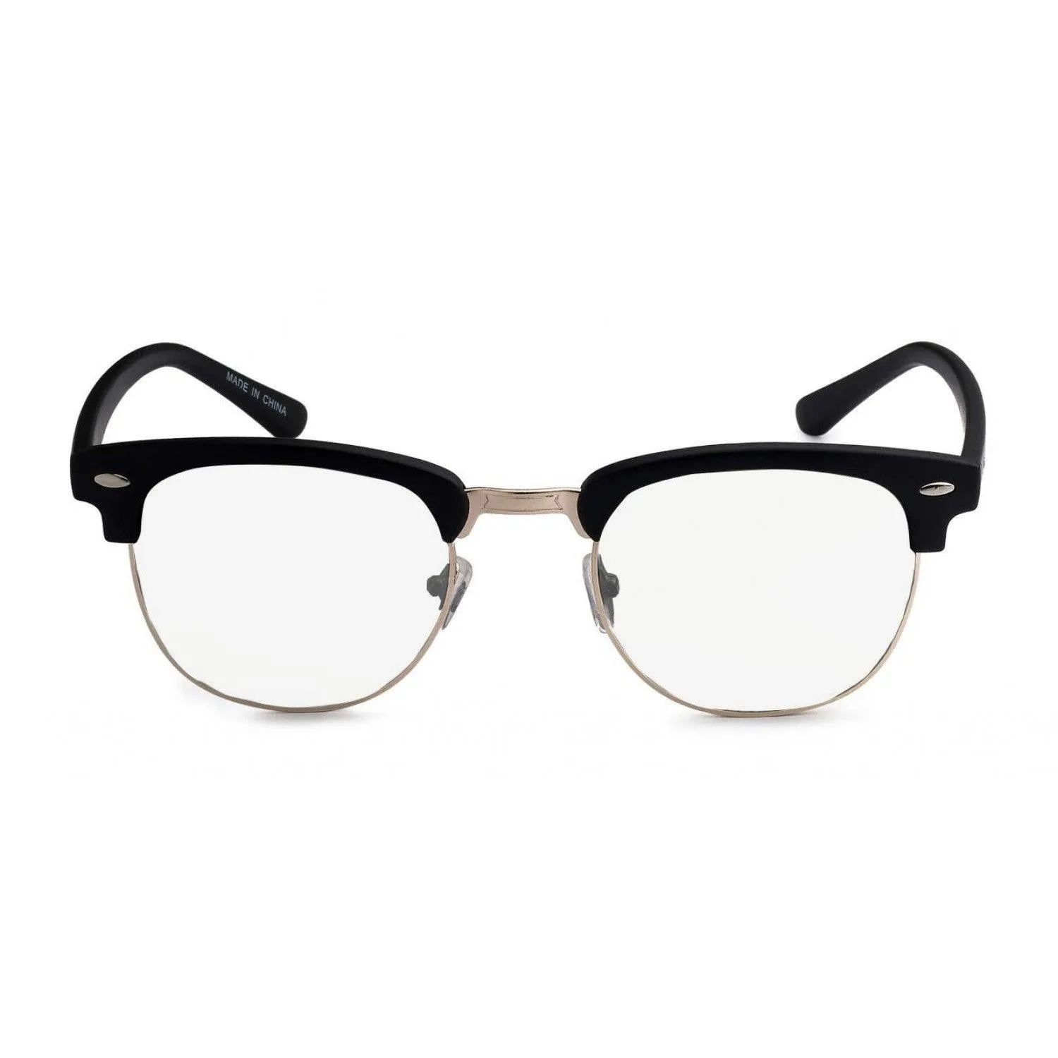 Club Master Inspired Glasses with Clear Lens
