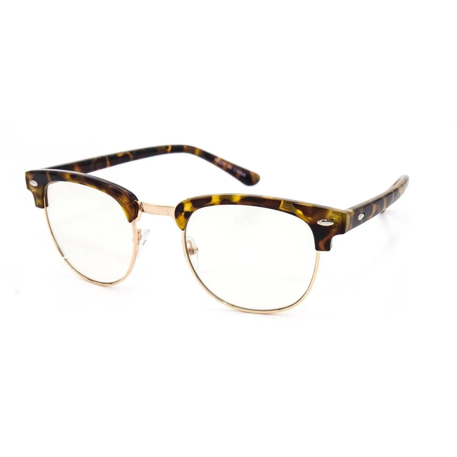 Club Master Inspired Glasses with Clear Lens