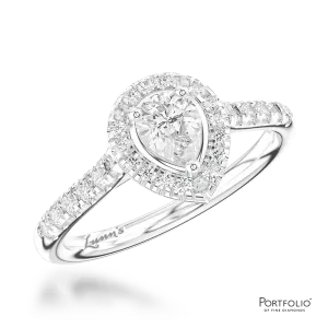 Cluster 0.20ct F SI Diamond Platinum Ring