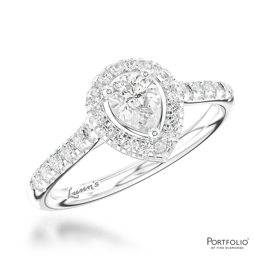 Cluster 0.20ct F SI Diamond Platinum Ring