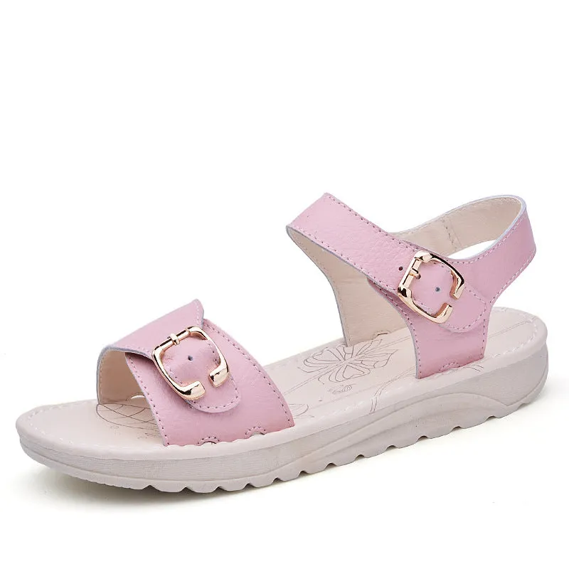 Colorful Leather  Beach Sandals Slippers