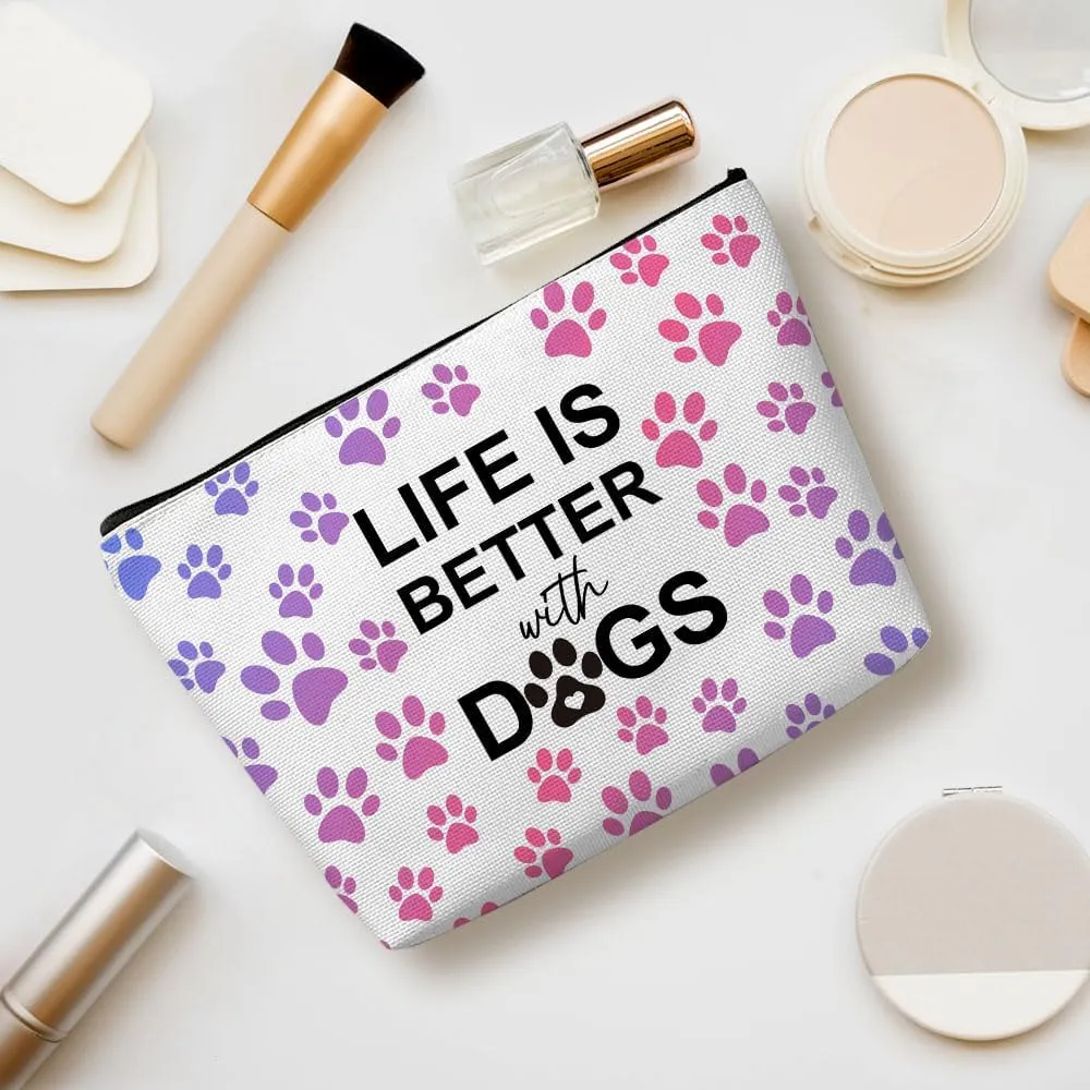 Dachshund Gifts, Cute Dog Mom Gifts for Women Inspirational Funny Colorful Dachshund Makeup Bag Cosmetic Bag Dachshund Gifts for Women Bestie Pet Dog Owner Grandma Nana Birthday Christmas Graduation