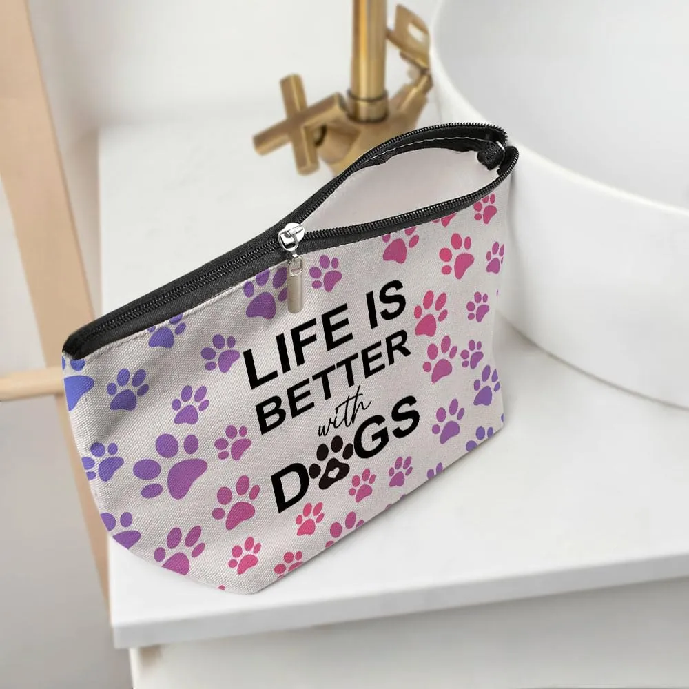 Dachshund Gifts, Cute Dog Mom Gifts for Women Inspirational Funny Colorful Dachshund Makeup Bag Cosmetic Bag Dachshund Gifts for Women Bestie Pet Dog Owner Grandma Nana Birthday Christmas Graduation