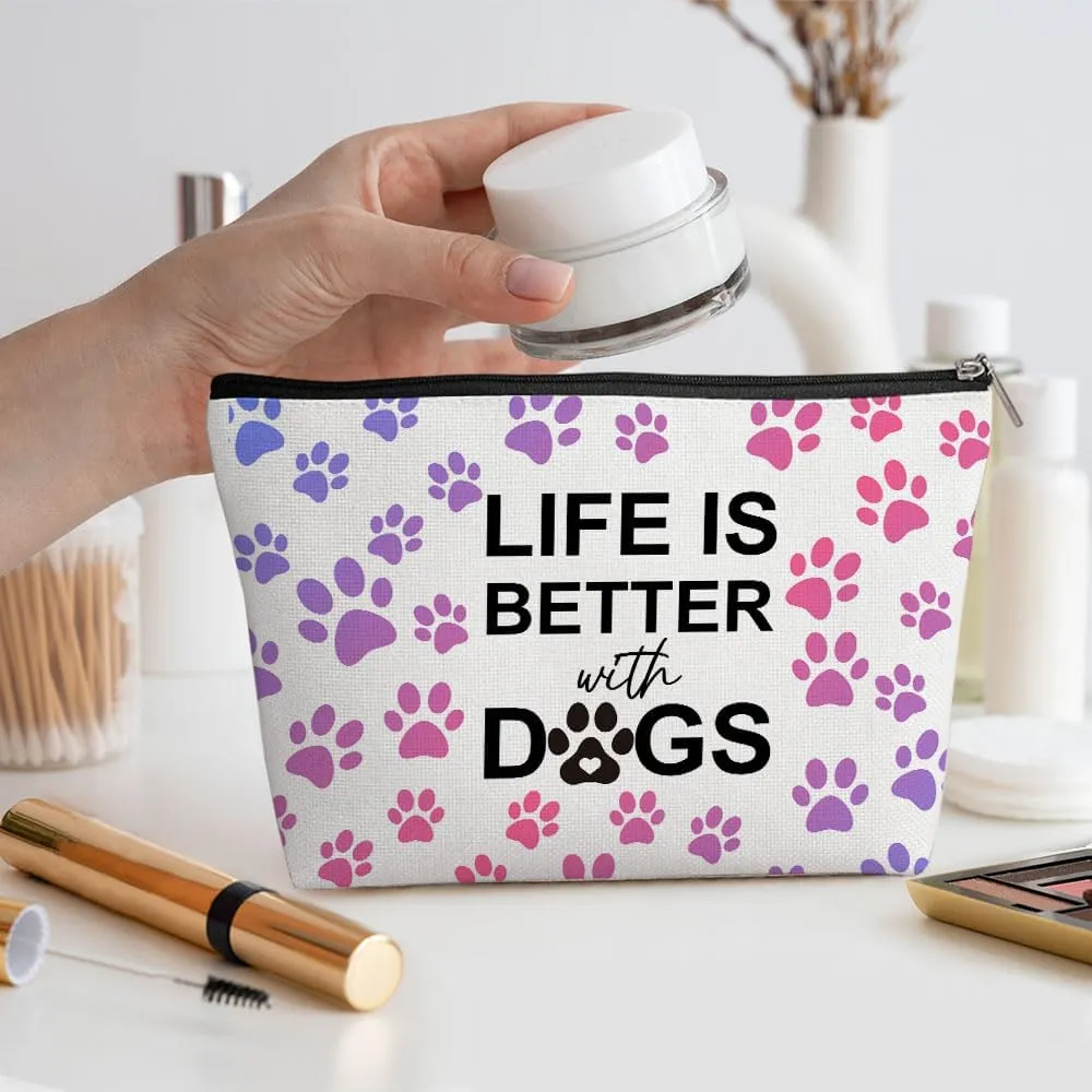 Dachshund Gifts, Cute Dog Mom Gifts for Women Inspirational Funny Colorful Dachshund Makeup Bag Cosmetic Bag Dachshund Gifts for Women Bestie Pet Dog Owner Grandma Nana Birthday Christmas Graduation