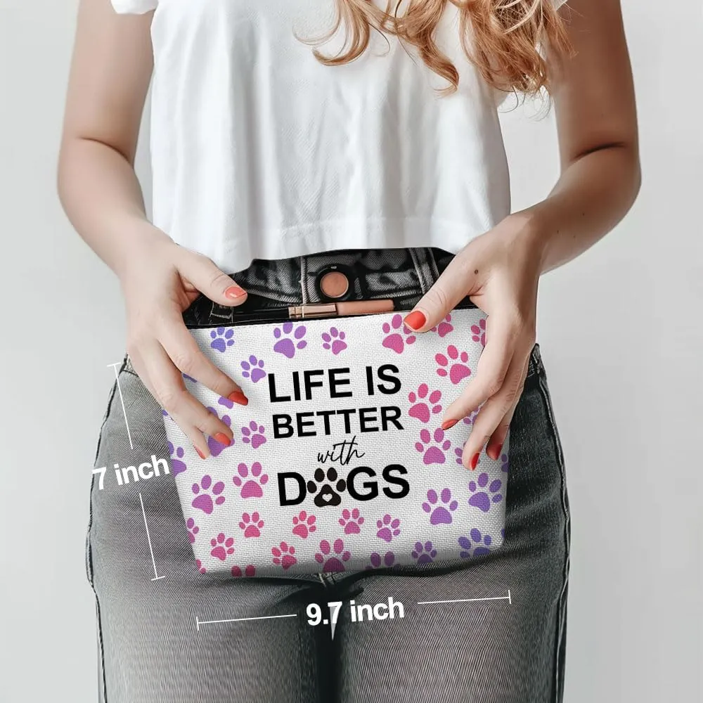 Dachshund Gifts, Cute Dog Mom Gifts for Women Inspirational Funny Colorful Dachshund Makeup Bag Cosmetic Bag Dachshund Gifts for Women Bestie Pet Dog Owner Grandma Nana Birthday Christmas Graduation