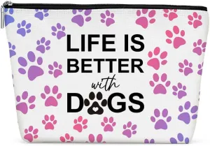 Dachshund Gifts, Cute Dog Mom Gifts for Women Inspirational Funny Colorful Dachshund Makeup Bag Cosmetic Bag Dachshund Gifts for Women Bestie Pet Dog Owner Grandma Nana Birthday Christmas Graduation
