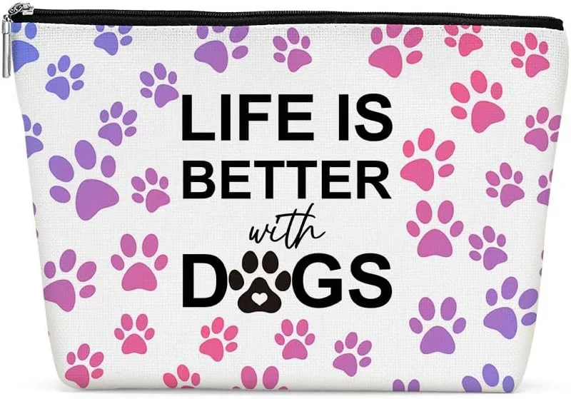 Dachshund Gifts, Cute Dog Mom Gifts for Women Inspirational Funny Colorful Dachshund Makeup Bag Cosmetic Bag Dachshund Gifts for Women Bestie Pet Dog Owner Grandma Nana Birthday Christmas Graduation