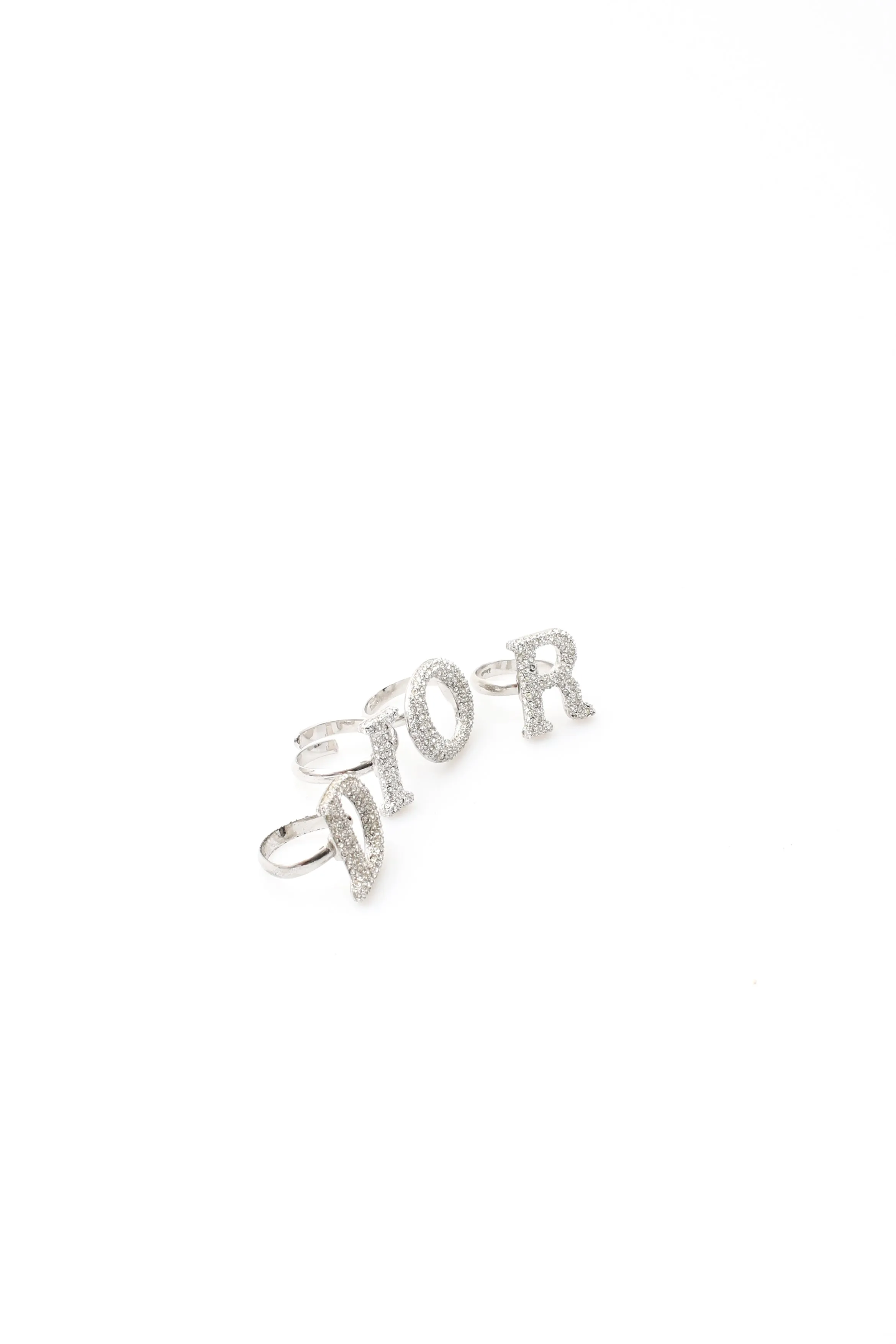 Dior Spellout Crystal Rings
