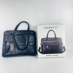 Document suitcases, Time Resistance Slim Leather Briefcase, Handmade Leather Computer Bag, Briefcase for Men and Women, Laptop Bag