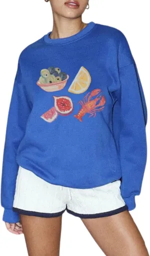 DSORVICD Women Cute Graphic Sweatshirt Y2k Oversized Long Sleeve Pullover Casual Loose Fit Hoodies Teen Girls Streetwear