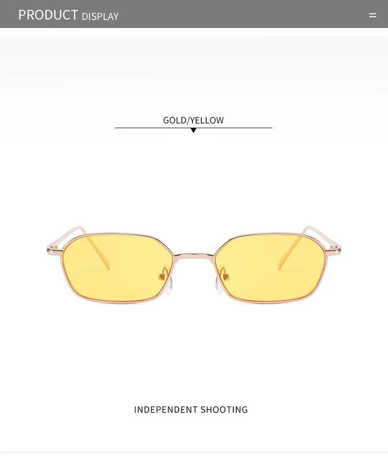 Fashion Oval Metal Frame Sunglasses