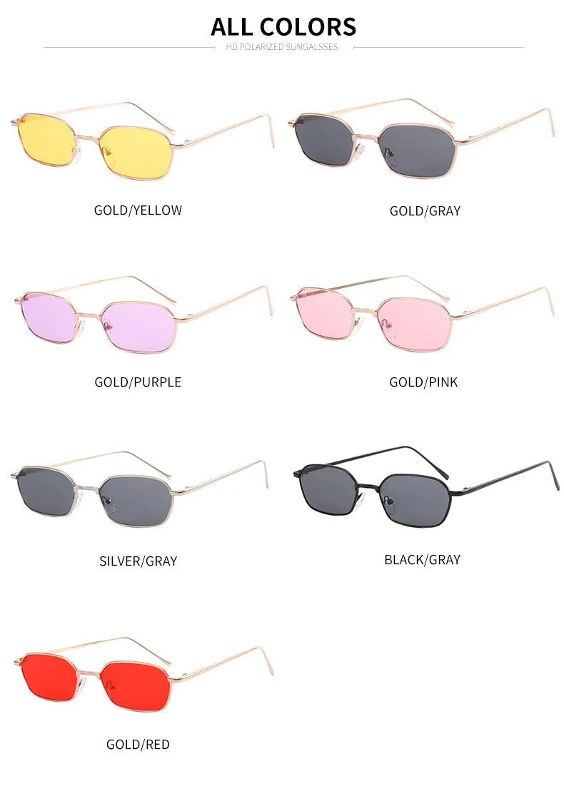 Fashion Oval Metal Frame Sunglasses