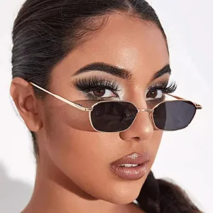 Fashion Oval Metal Frame Sunglasses