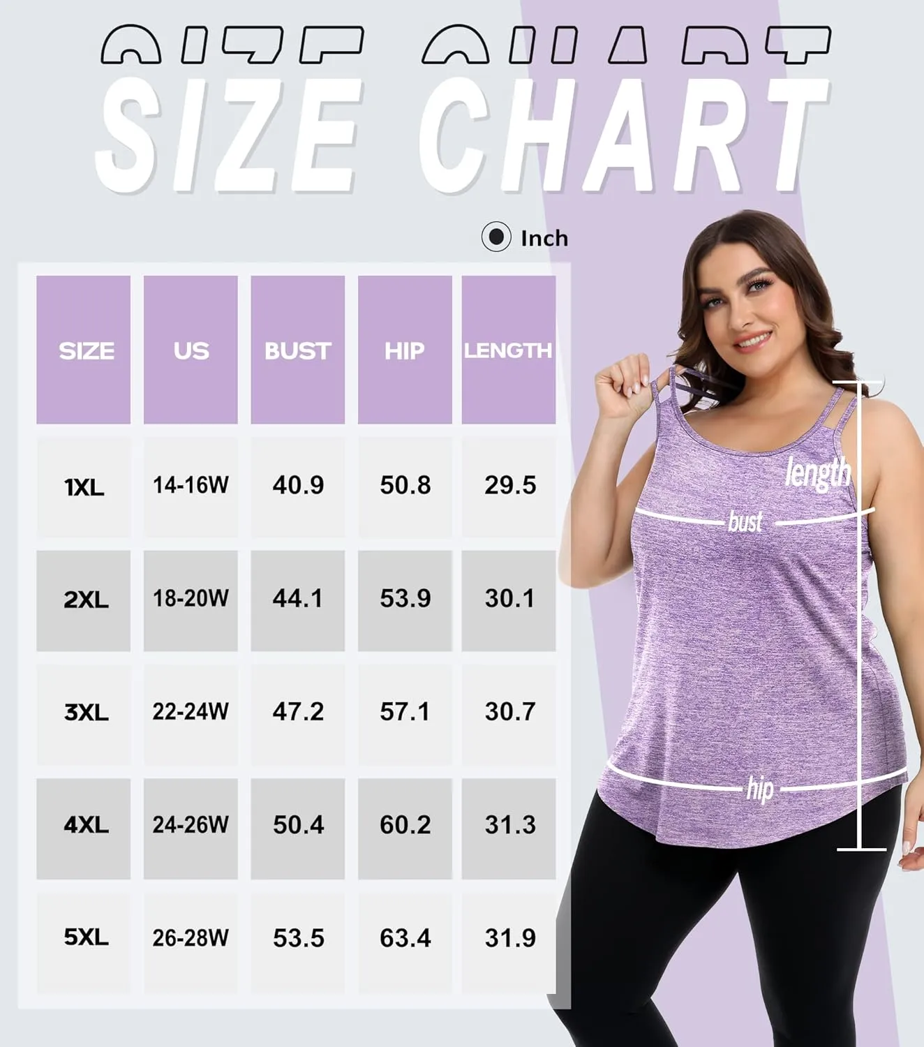 FOREYOND Women's Plus Size Workout Tank Tops Racerback Loose Fit Sport Athletic Tops Yoga Running Summer Shirts