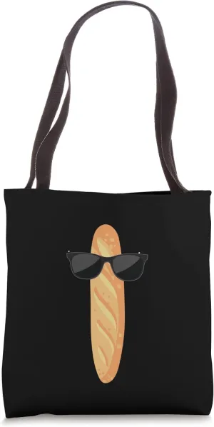 Funny Baguette With Sunglasses French Pastry Tote Bag