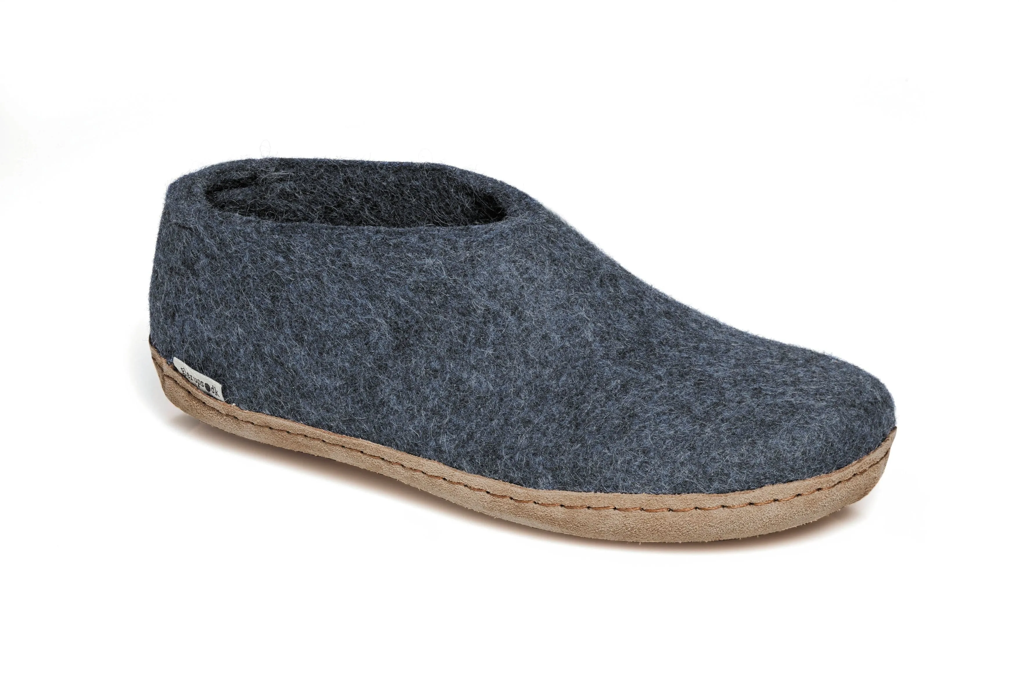 Glerups Slipper: Shoe, Denim, Leather A-10-00