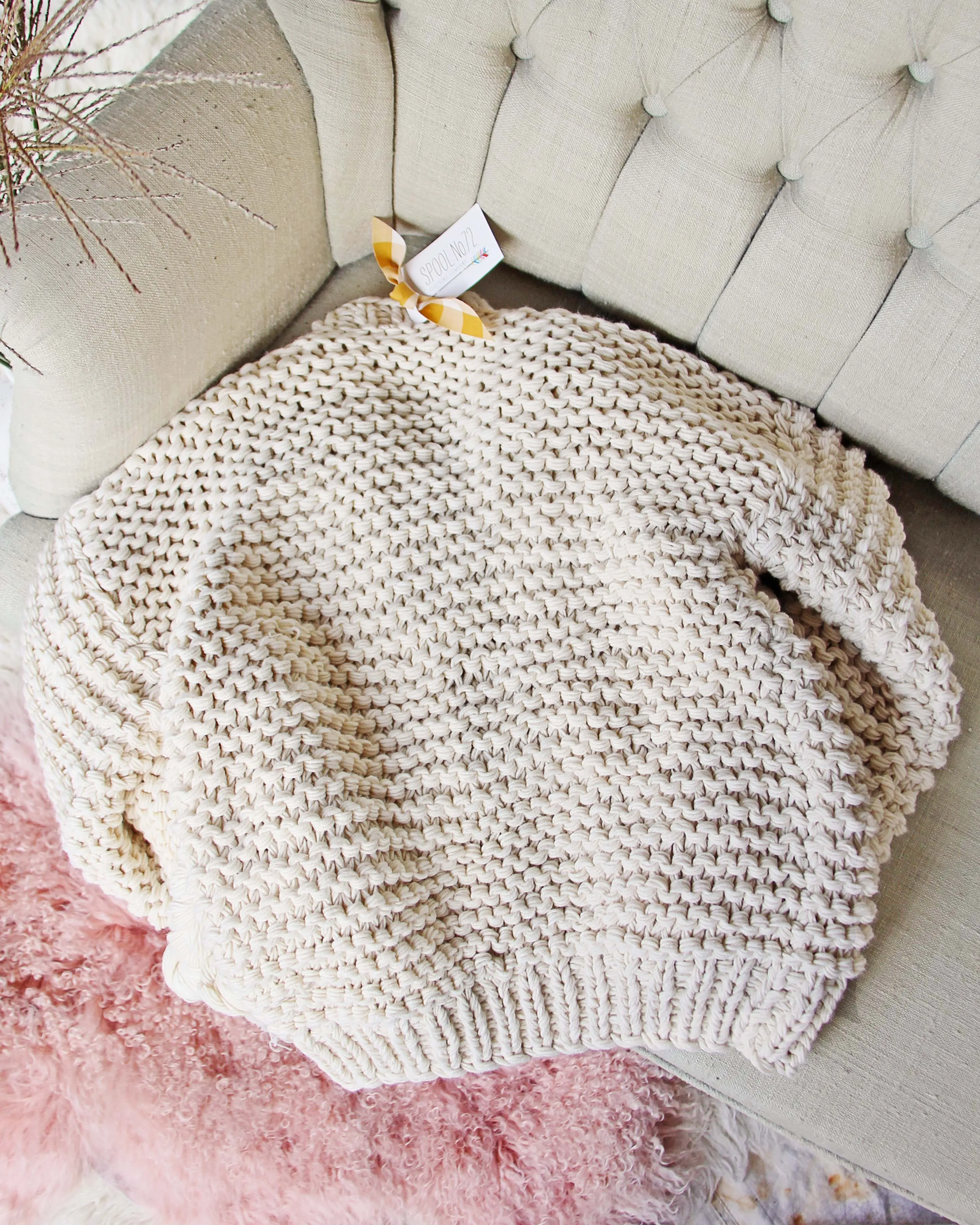 Handknit Braided Sweater