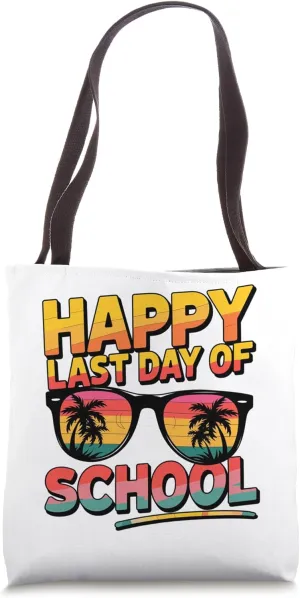 happy last day of school tie dye summer sunglasses Tote Bag