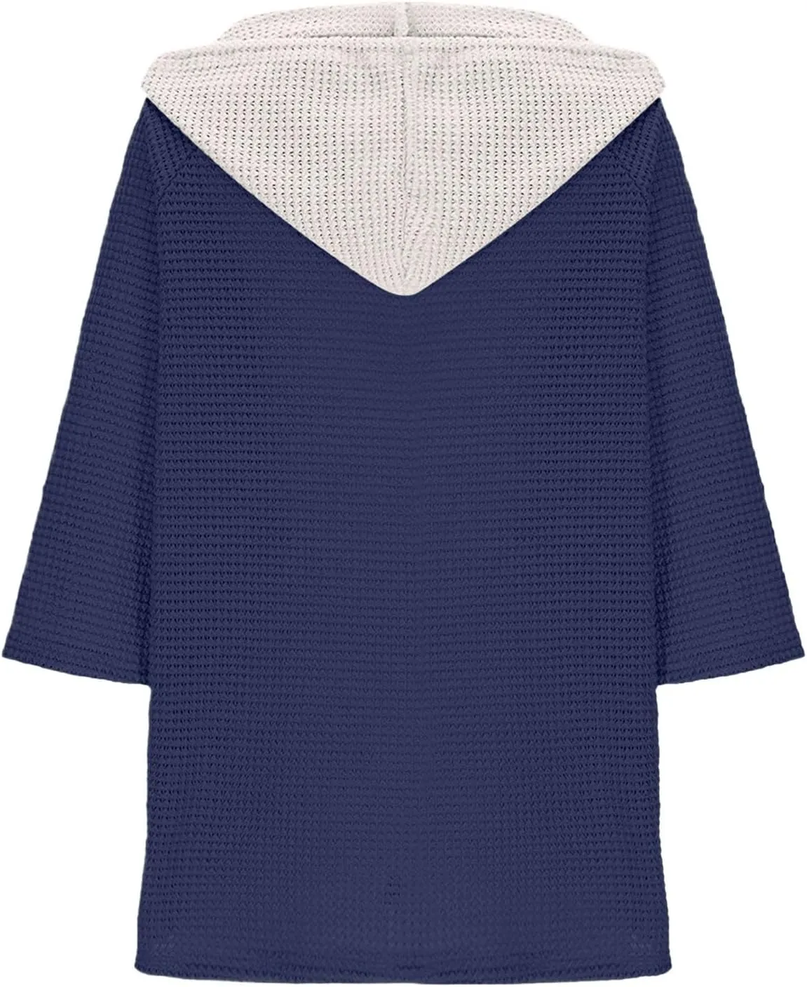 Henley Shirts for Women 3/4 Length Sleeve Button Summer Waffle Hoodies Pullover Cute Vneck Tops Elbow Sleeve Shirts