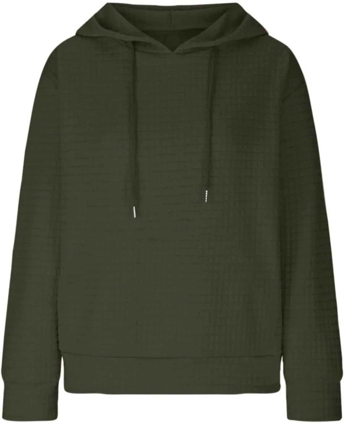 Hoodies For Women Casual Pullover Long Sleeve Drawstring Hooded Sweatshirt with Pocket 2024