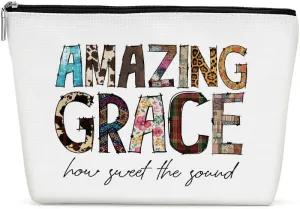 Inspirational Western Makeup Bag, Western Gifts, Western Accessories for Women, Vintage Christian Gifts Religious Gifts Bible Verse Faith Cosmetic Bag for Women Bestie Birthday Christmas Friendship