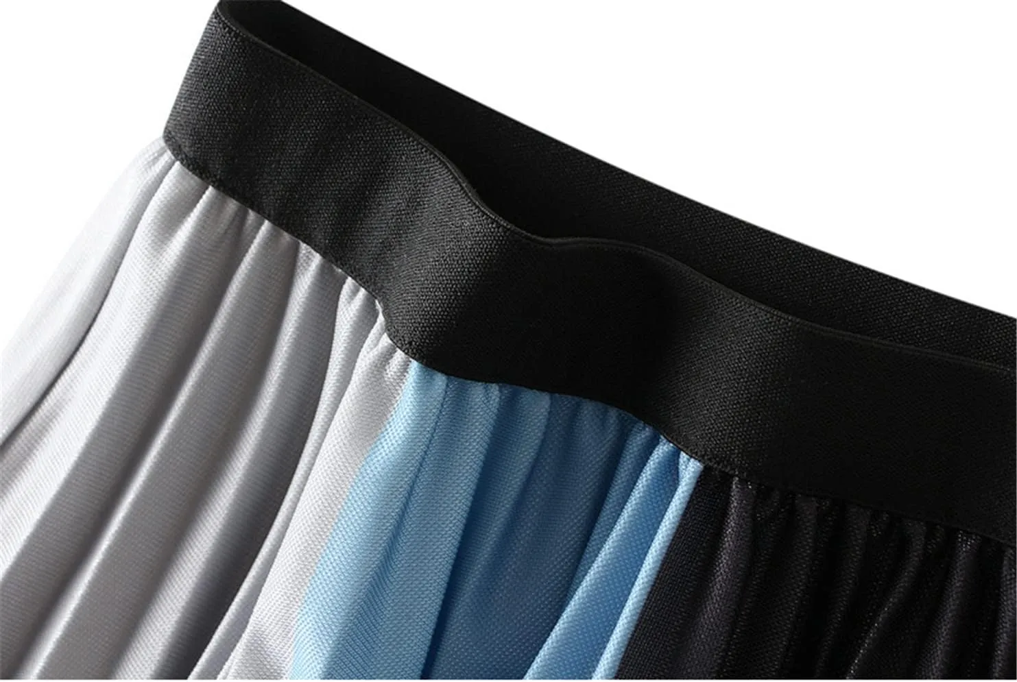 Jegsnoe Women Print Pleated Midi Skirt Autumn Casual A Line High Waist Long Skirt