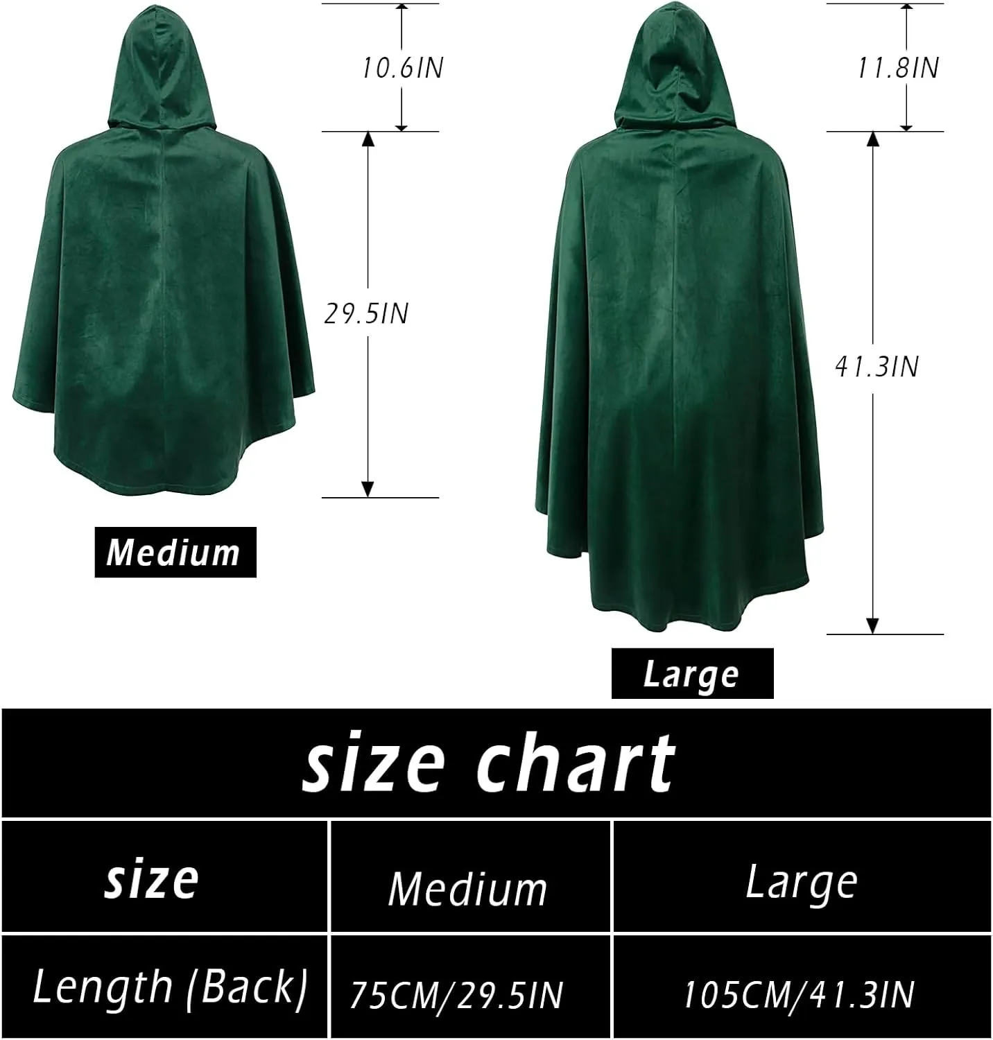 Joukavor Lord of The Rings Hobbit Cloak with LOTR Leaf Brooch