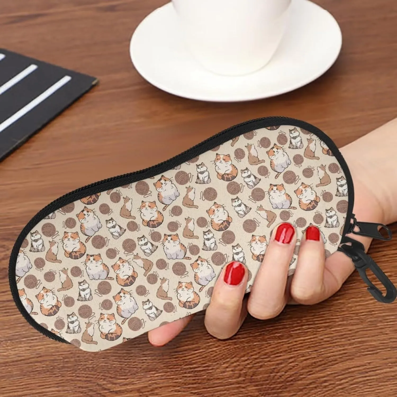 JoyLamoria Novelty Design Portable Glasses Case Ultra Light Neoprene Sunglasses Bag Eyeglasses Case