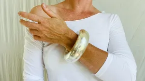 Karen Hill Tribe Sterling Silver SINGLE Bangle. Chunky. Gorgeous