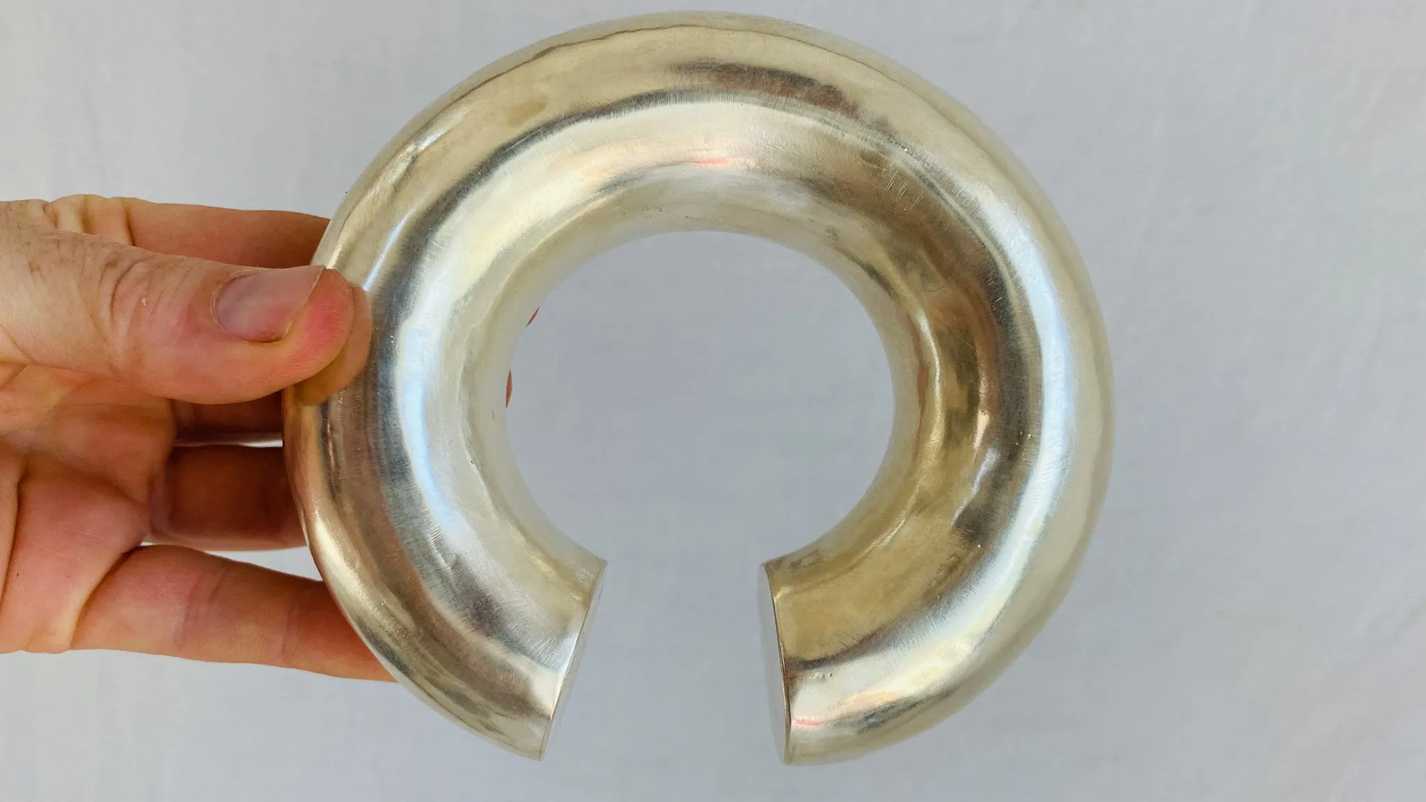 Karen Hill Tribe Sterling Silver SINGLE Bangle. Chunky. Gorgeous